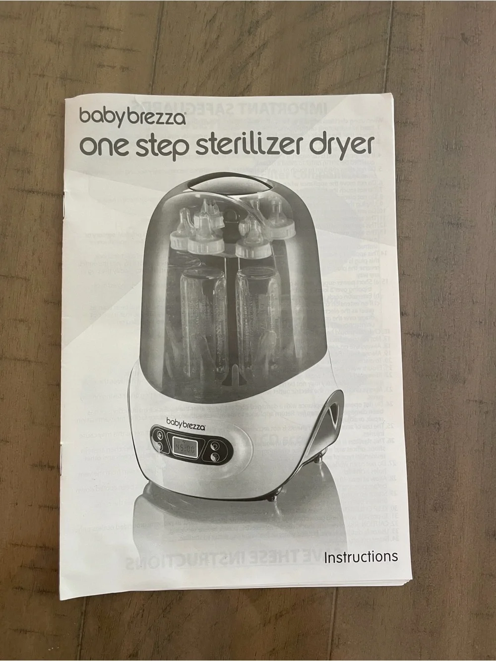 White and Orange One Step Sterilizer Dryer
